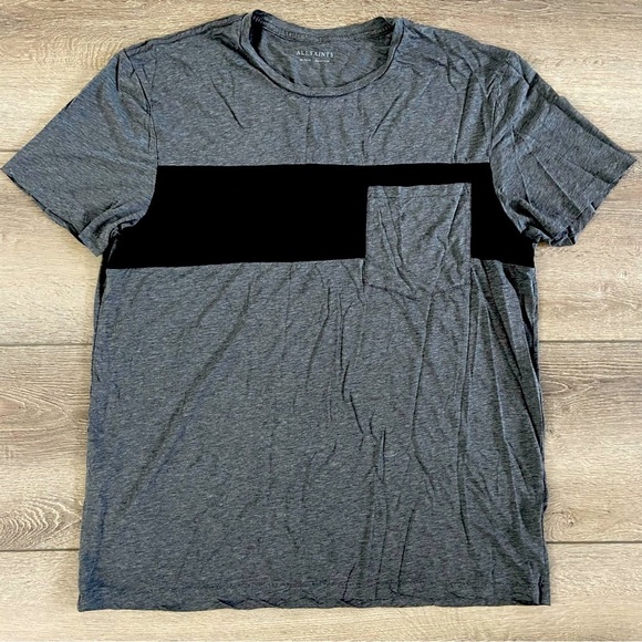 Mens All Saints Tee Shirt Size Medium - Picture 2 of 4